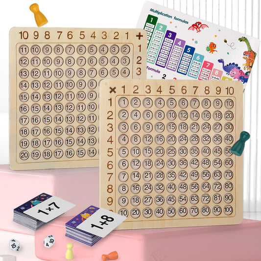 Wooden Montessori Multiplication Board Game