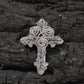 Moissanite Roses Around the Cross Pendant