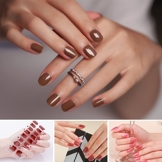 🔥Last Day Sales - 49% OFF✨SEMICURED UV GEL NAIL STICKER KIT